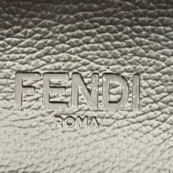 $1395 Authentic FENDI Roma Made in ITALY Men\'s Black Leather Suede Sandals Sz.10 main image 8